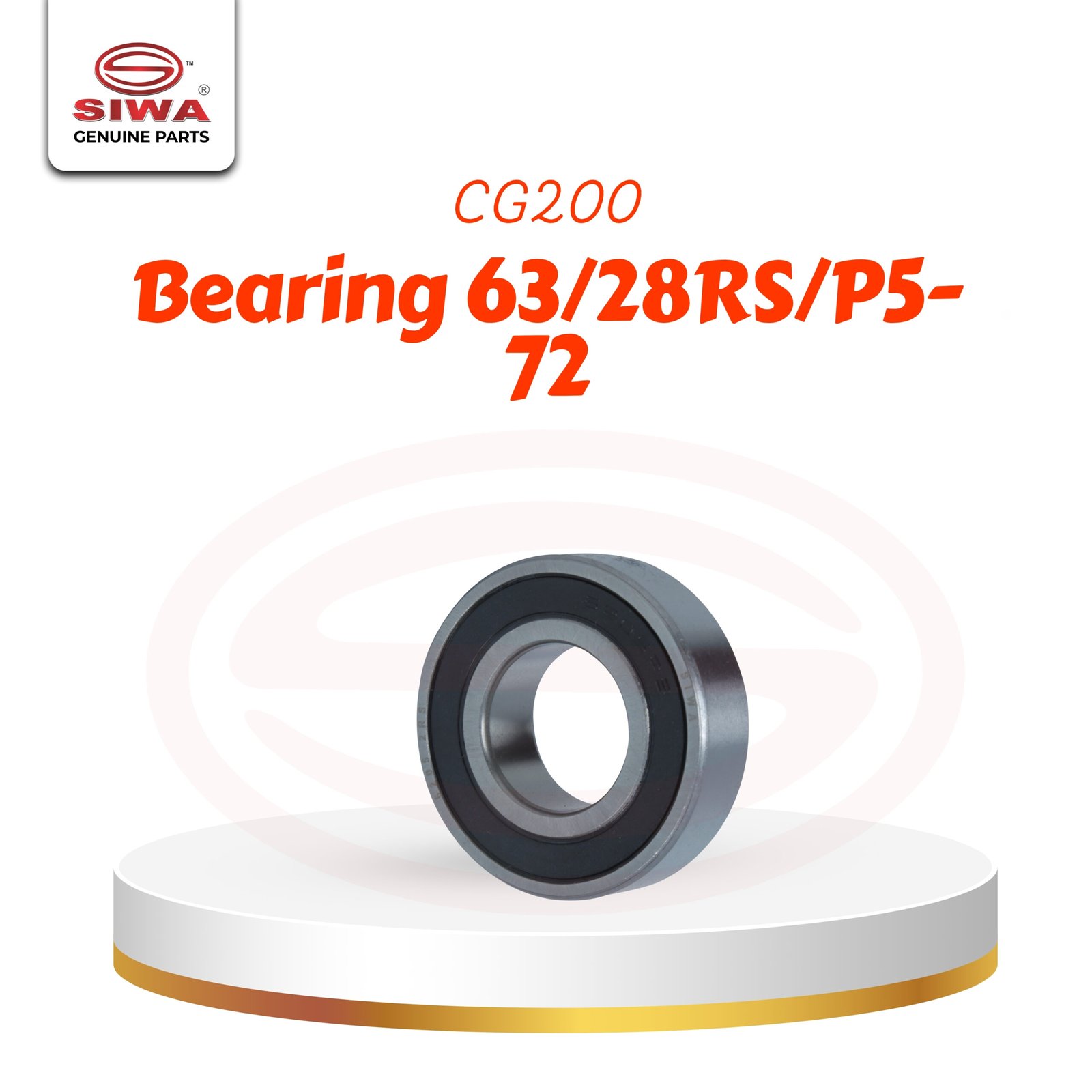 Bearing 63/28RS/P5-72